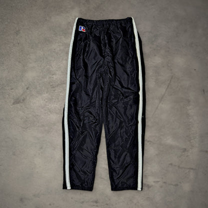 Vintage Russell Athletic Track Pants Mens S Black Baggy