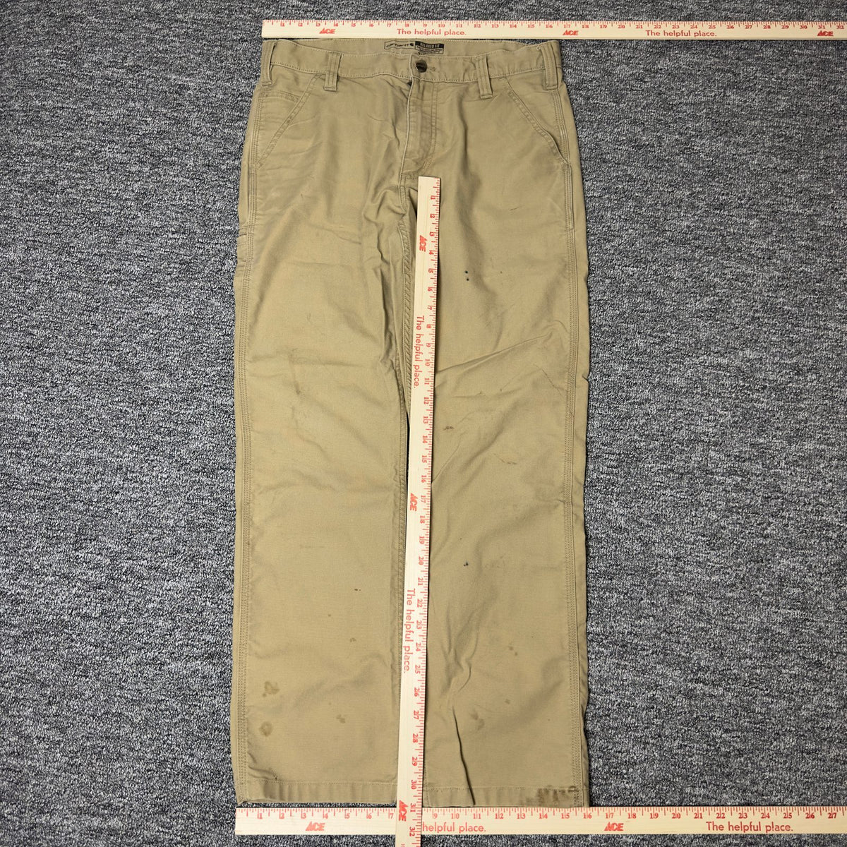 Carhartt Relaxed Fit Chore Pants Mens 33x32 Khaki Classic
