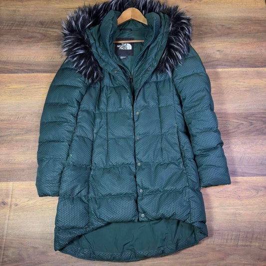 The North Face Goose Down Long Puffer Jacket Women's S Extreme Cold 650 Fill