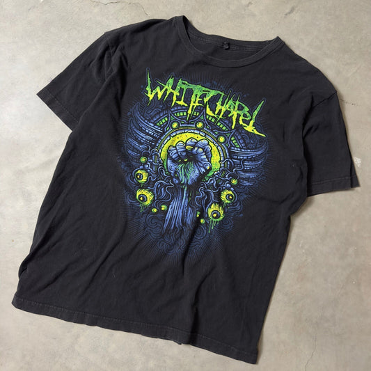 Whitechapel Graphic Band Tee Mens Large Black Neon Deathcore