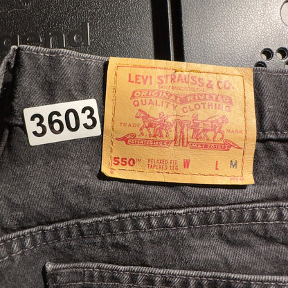 Vintage Levi's 550 Relaxed Jeans Womens 14M Black Tapered