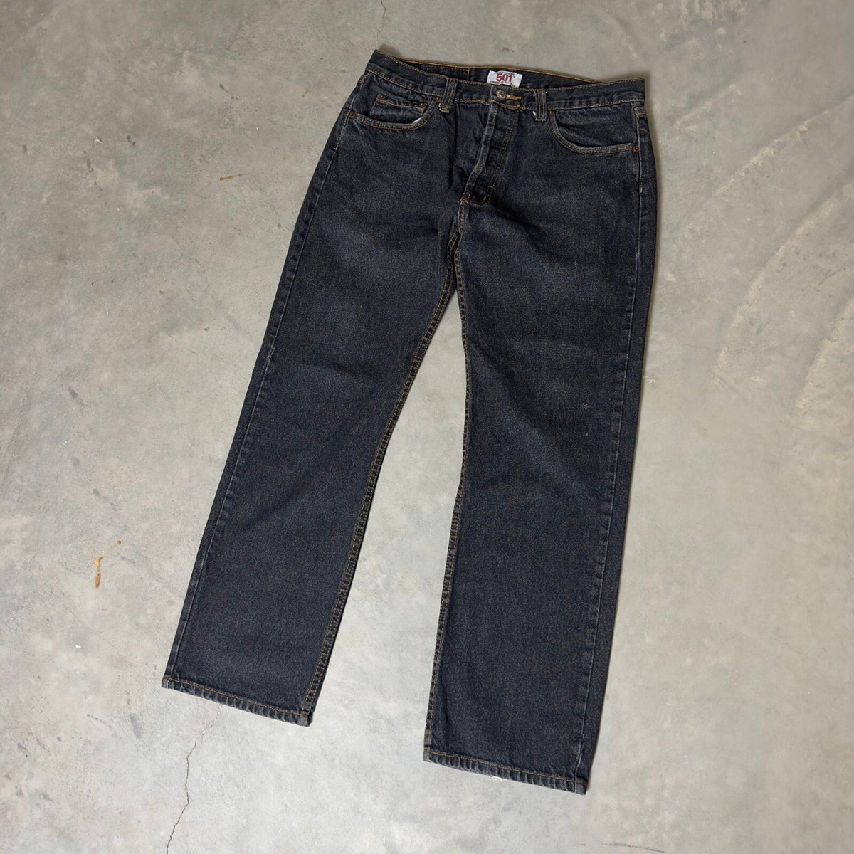 Vintage Y2K Levi's 501 Original Fit Jeans Men 34x30 Charcoal