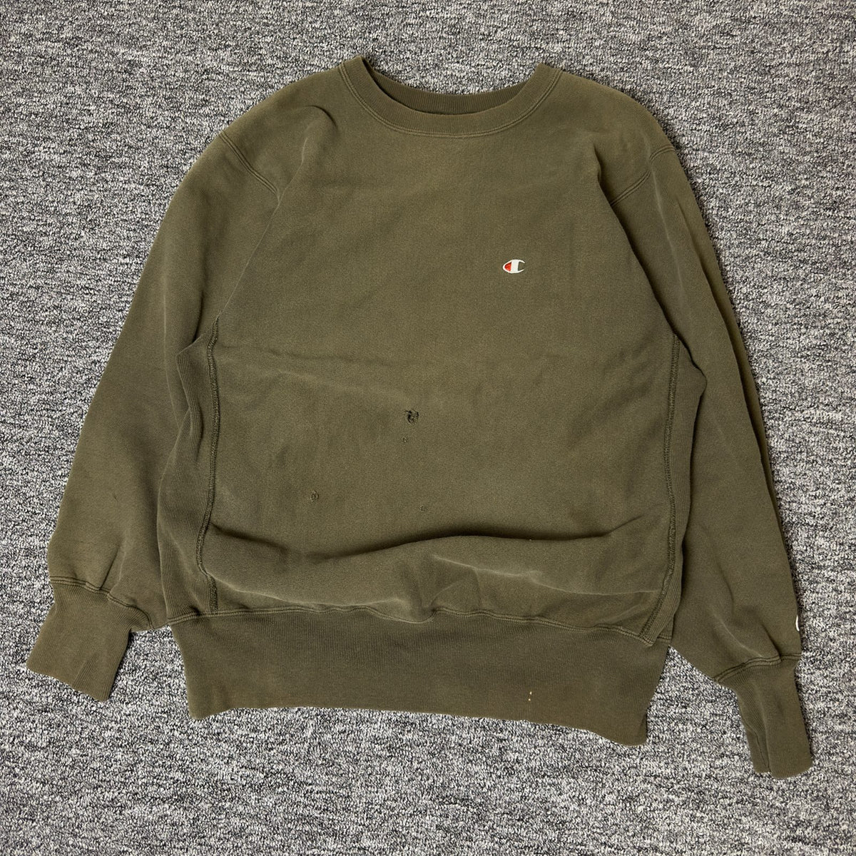 Vintage Champion Reverse Weave Crewneck Sweatshirt XL Olive