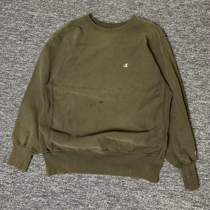 Vintage Champion Reverse Weave Crewneck Sweatshirt XL Olive