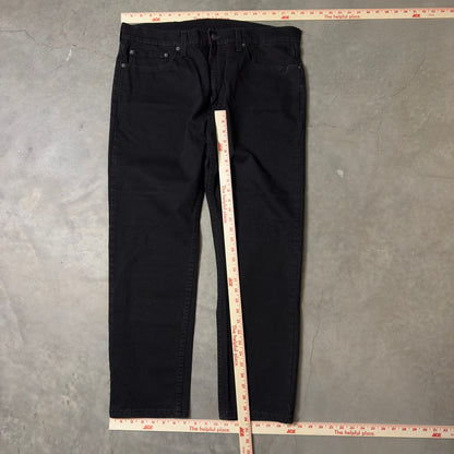 Levi's Black Straight Leg Jeans Mens No Size Tag Grunge