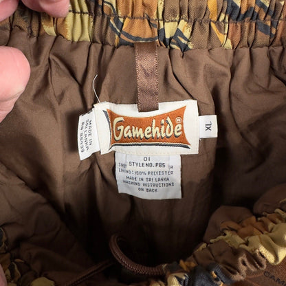 Gamehide StormHide Camo Hunting Pants Mens XL Brown Tan
