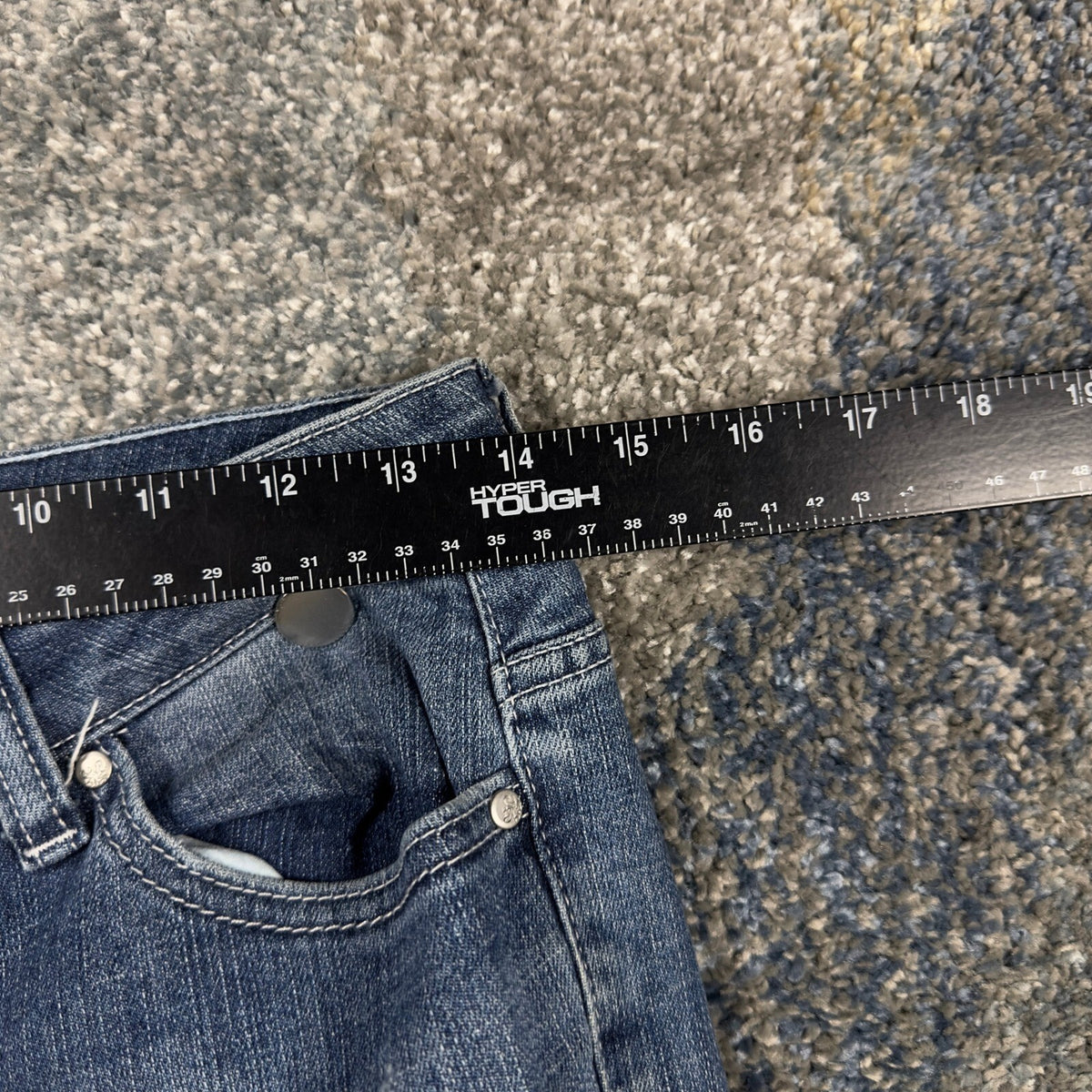 Y2K Simply Vera Wang Distressed Skinny Jeans Womens 2 Blue