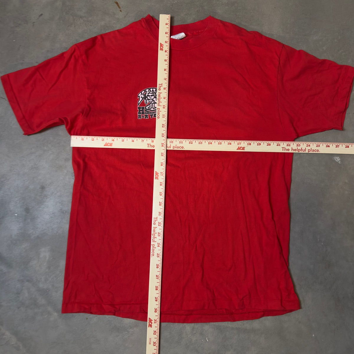 Vintage Hanes Kauai Hurricane Iniki R&R Team Tee XL Red