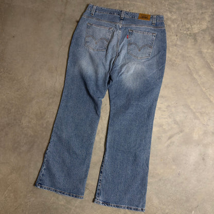 Levi's 515 Bootcut Jeans Womens 16S Medium Wash Y2K