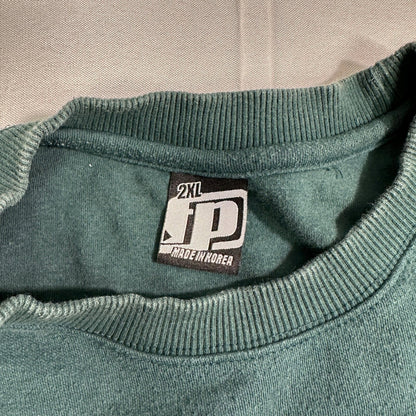 Vintage JD Made in Korea Blank Tee 2XL Forest Green Single