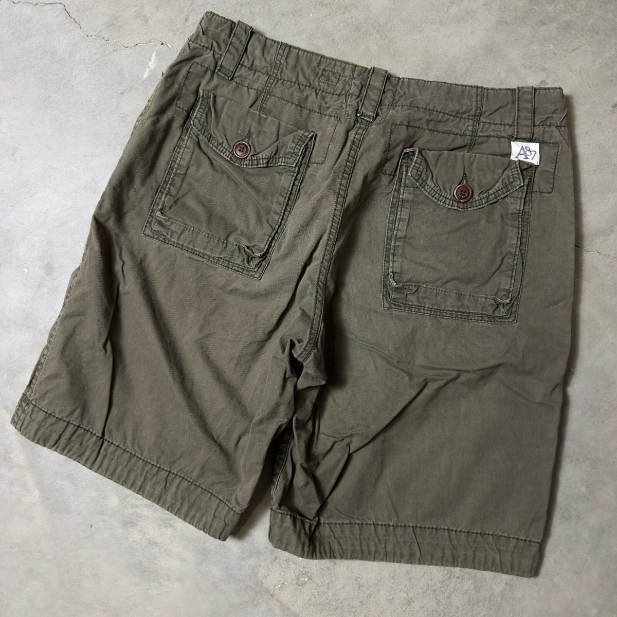 Vintage Aeropostale Cargo Shorts Mens 34 Olive