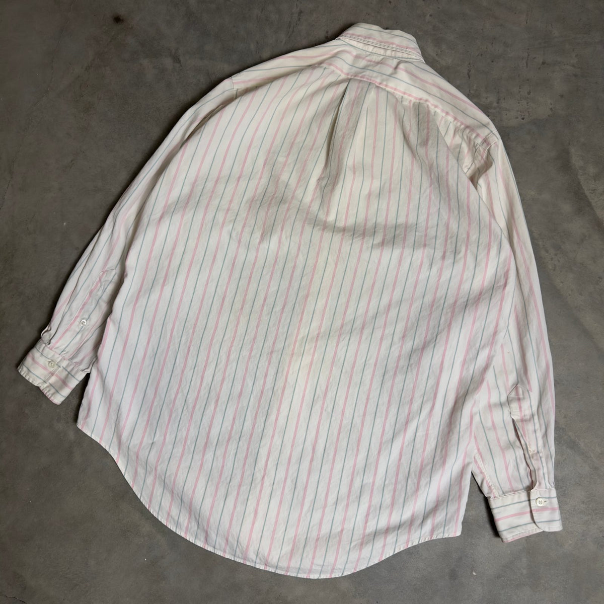 Ralph Lauren Striped Shirt Mens 15.5 32 Cotton