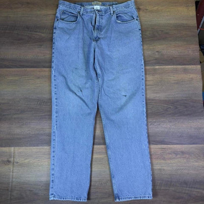 L.L.Bean Natural Fit Men's Jeans 38x34 Light Wash Denim