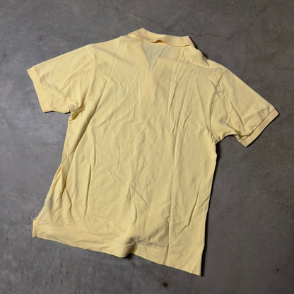 Nautica Polo Shirt Mens L Yellow Short Sleeve Pique