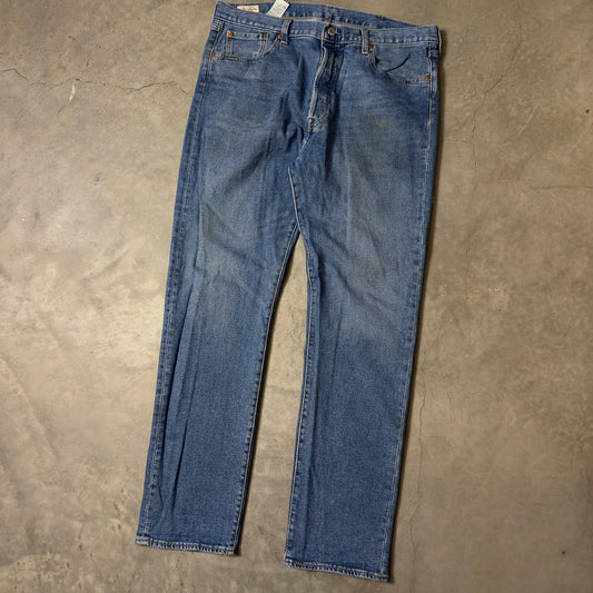 Levi's Premium 501 ST Straight Taper Jeans Mens 38x34 Wash