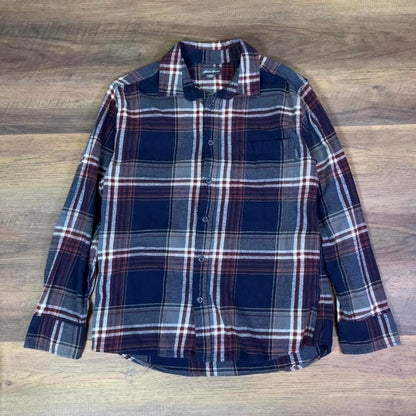 Vintage Eddie Bauer Plaid Flannel Shirt Mens M Outdoor