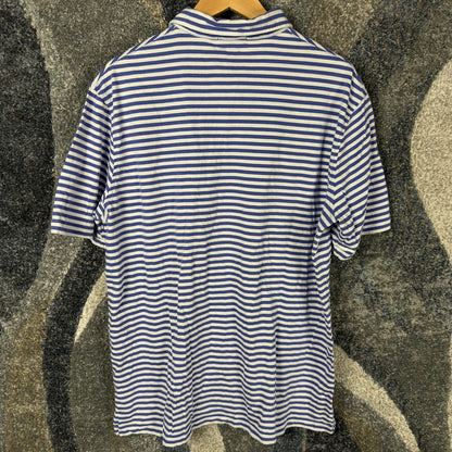 Polo Ralph Lauren Striped Pocket Polo Mens XL Blue White