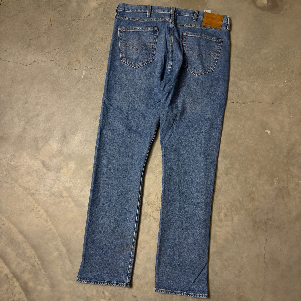Levi's Premium 501 ST Straight Taper Jeans Mens 38x34 Wash