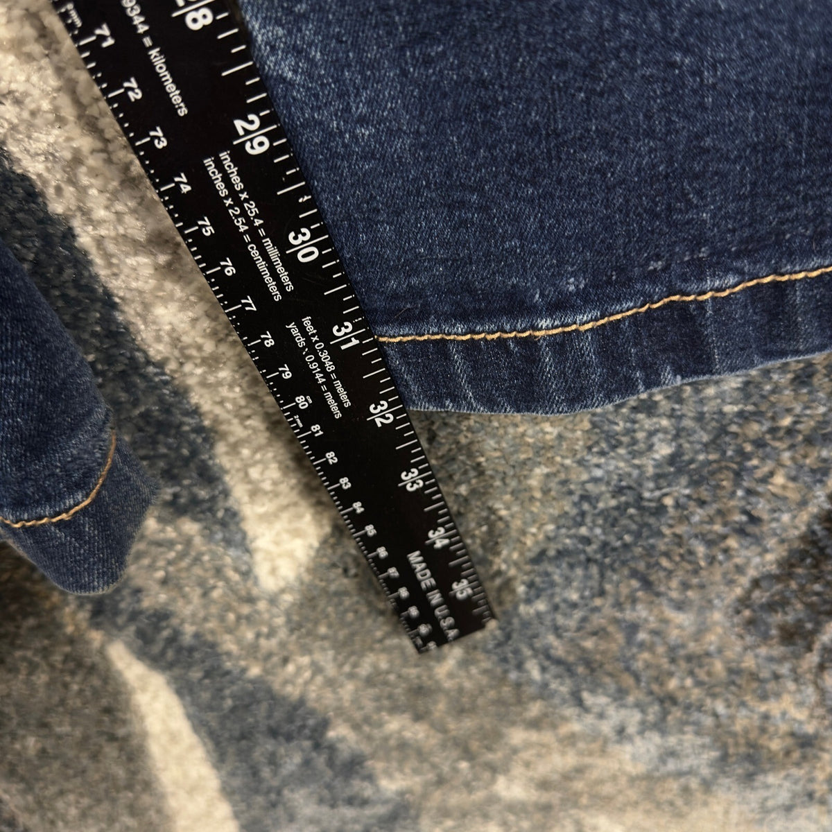 Y2K Amethyst Flare Jeans Womens 28x32 Dark Wash Flap Pocket