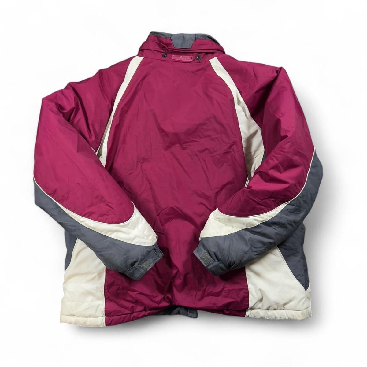 Vintage Columbia Ski Jacket Womens 1X Pink Gray Winter Coat