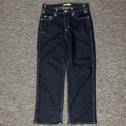 Levi's Red Jeans W25 L30 Dark Wash Straight Baggy Grunge