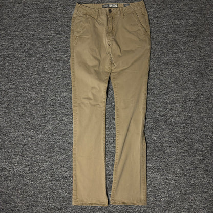 BKE Jake Straight Chino Pants Mens 29L Khaki Casual Workwear