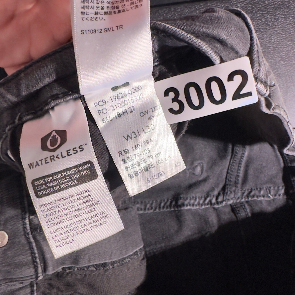 Levi's 711 Skinny Jeans Womens 31x30 Charcoal Gray Stretch
