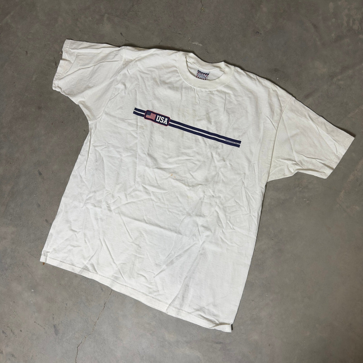 Vintage Sonoma USA Graphic T-Shirt Mens XXL White 90s Retro