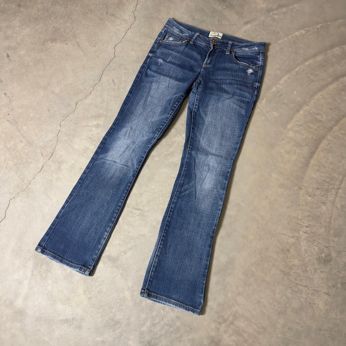 Y2K Aeropostale Chelsea Bootcut Jeans Womens 1/2 Short Low