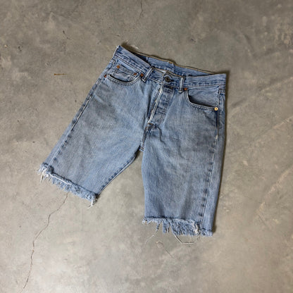 Levi's 501 Denim Cut Off Shorts Mens 29 Light Wash