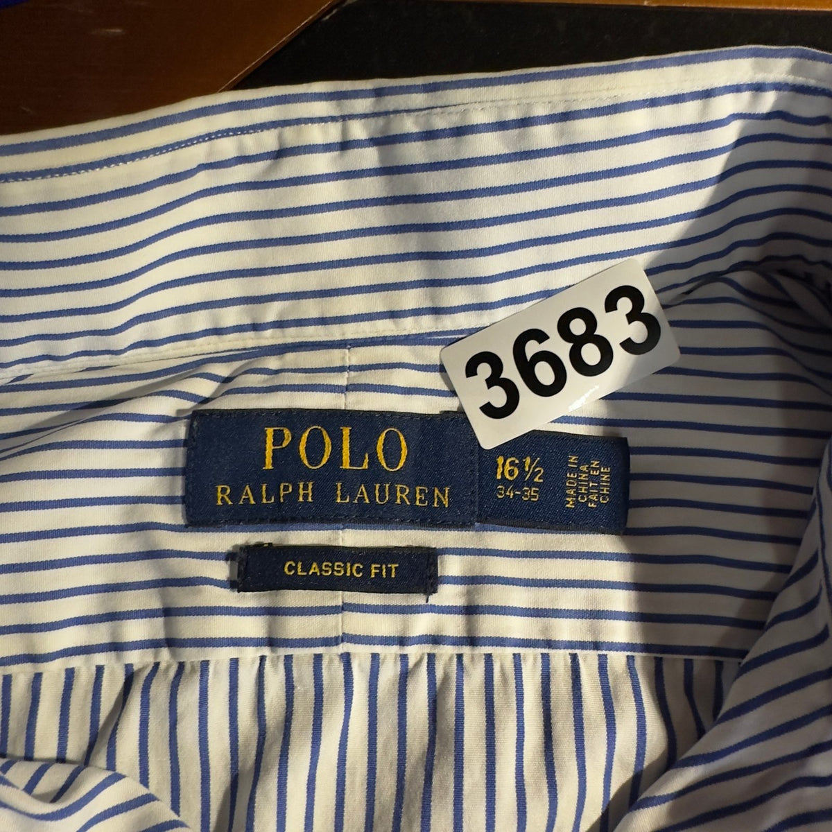 Polo Ralph Lauren Classic Fit Shirt Mens 16.5 Blue