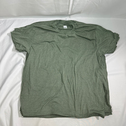 NWT Gildan Mens 2XL T-Shirt Military Green Soft Lot of 9