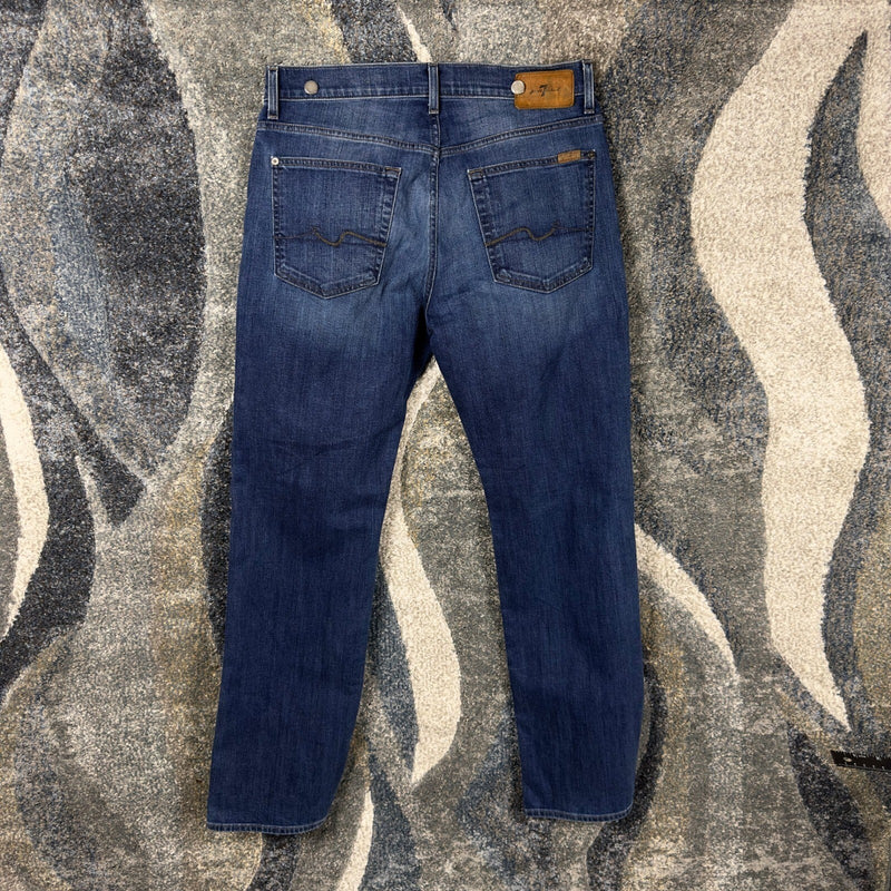 7 For All Mankind Austyn Straight Jeans Mens 32x34 Dark