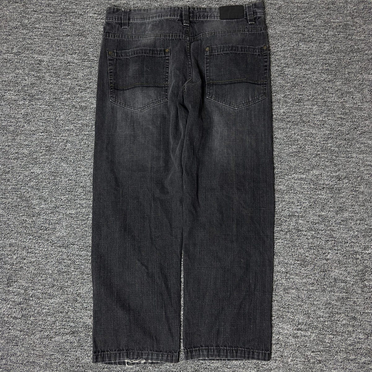 Southpole Mens Jeans 36x32 Relax Fit Black Wash Baggy Y2K