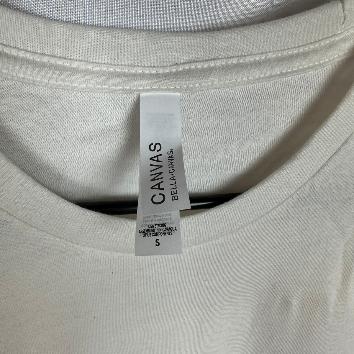 Bella Canvas 3001U USA Strong Tee Mens S Vintage White NWT