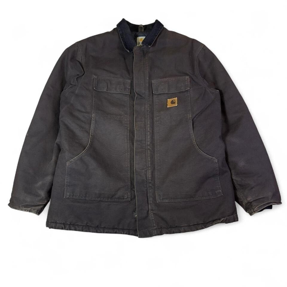 Vintage Carhartt Jacket Mens XL Tall Brown Workwear Insulted