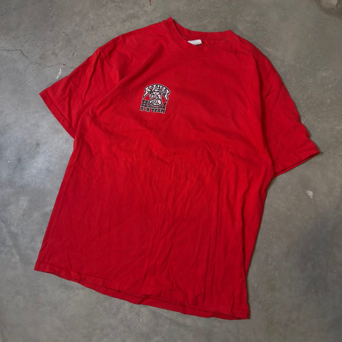 Vintage Hanes Kauai Hurricane Iniki R&R Team Tee XL Red