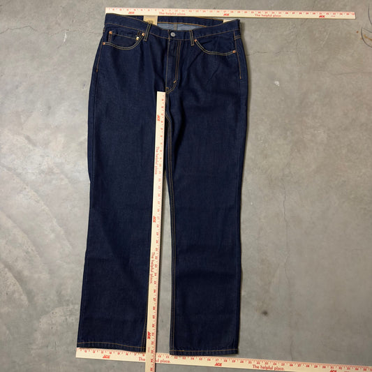 NWT Levi's 514 Straight Jeans Mens 38x32 Dark Indigo