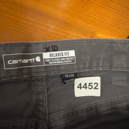 Carhartt Relaxed Fit Pants Mens 32x30 Gray Baggy Classic