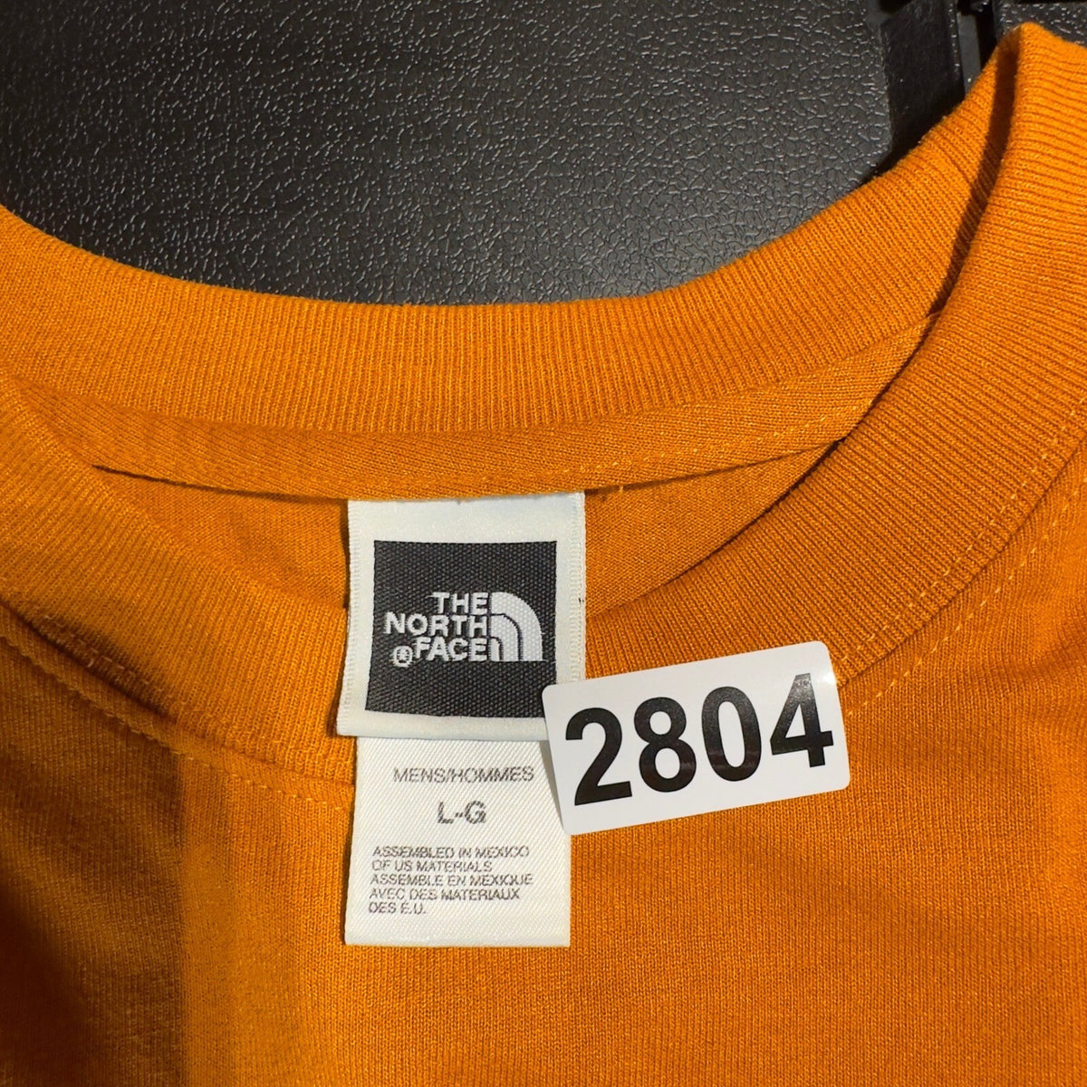 The North Face VaporWick TShirt Mens L Orange Outdoor Tee