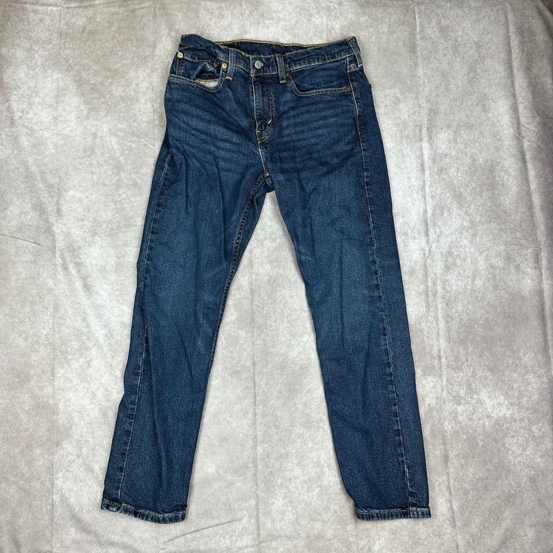 Levi's 502 Regular Taper Jeans Mens 31x30 Dark Blue Baggy