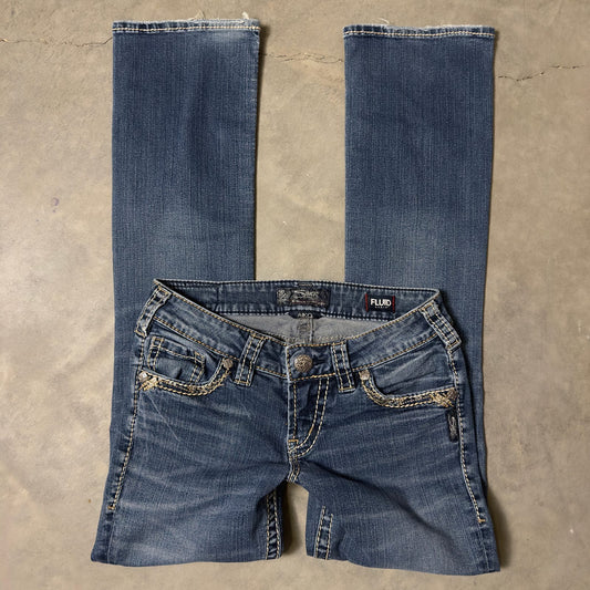 Silver Jeans Aiko Slim Bootcut Womens 26x31 Medium Wash