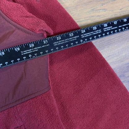 Y2K Columbia Fleece Jacket Womens L Burgundy Outdoor