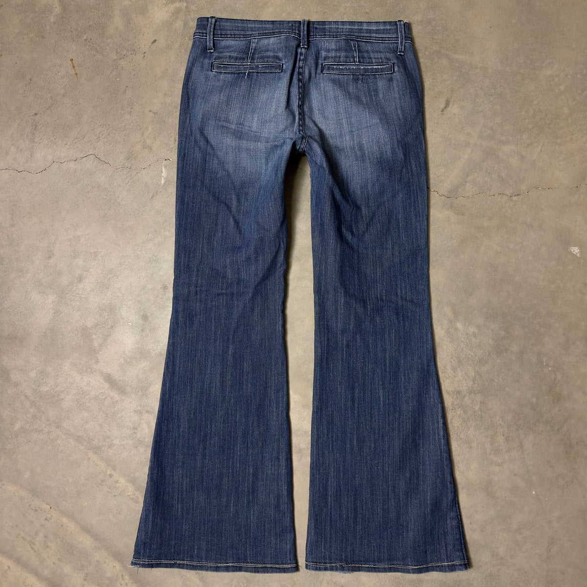 Christin Michaels Flare Jeans Womens Size 30 Dark Wash Boho