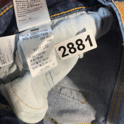 Levi's 511 Slim Fit Jeans Mens 31x32 Dark Blue