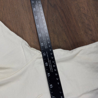 Vintage Z Cavaricci Cream Embroidered T-Shirt Mens S 90s USA