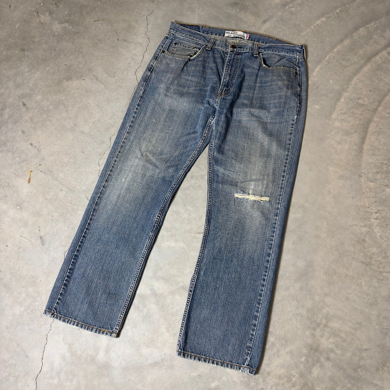 Levis 559 Relaxed Straight Jeans Mens 36x32 Blue Baggy