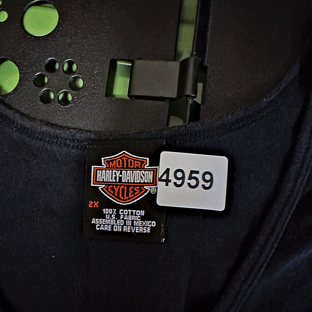 Harley-Davidson 105 Years Rhinestone Tank Womens 2X Black
