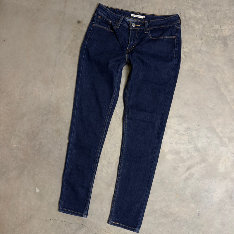 Levi's 535 Super Skinny Jeans Womens 30x30 Dark Wash