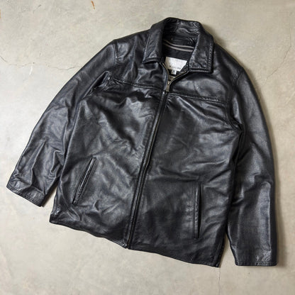 Vintage Wilsons Leather M. Julian Jacket Mens M Black Thinsulate Streetwear 90s